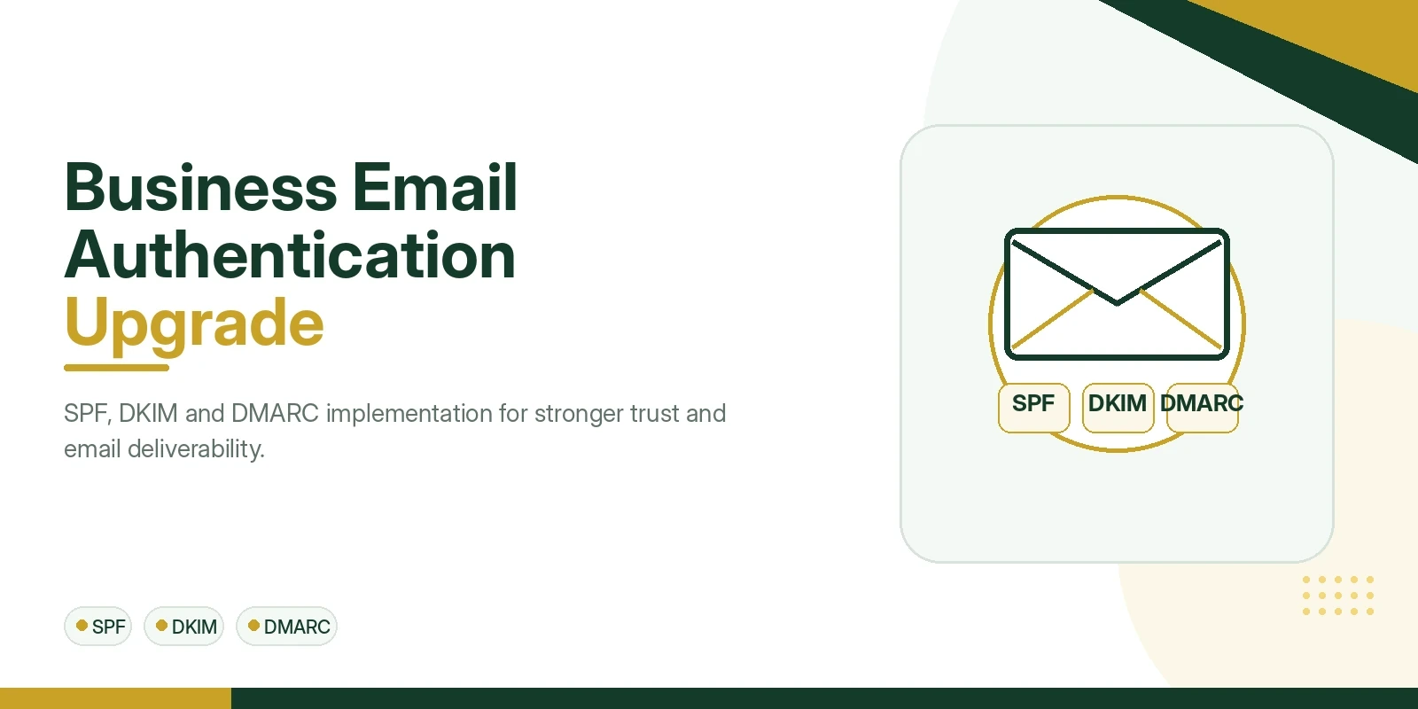 Business Email Authentication Upgrade