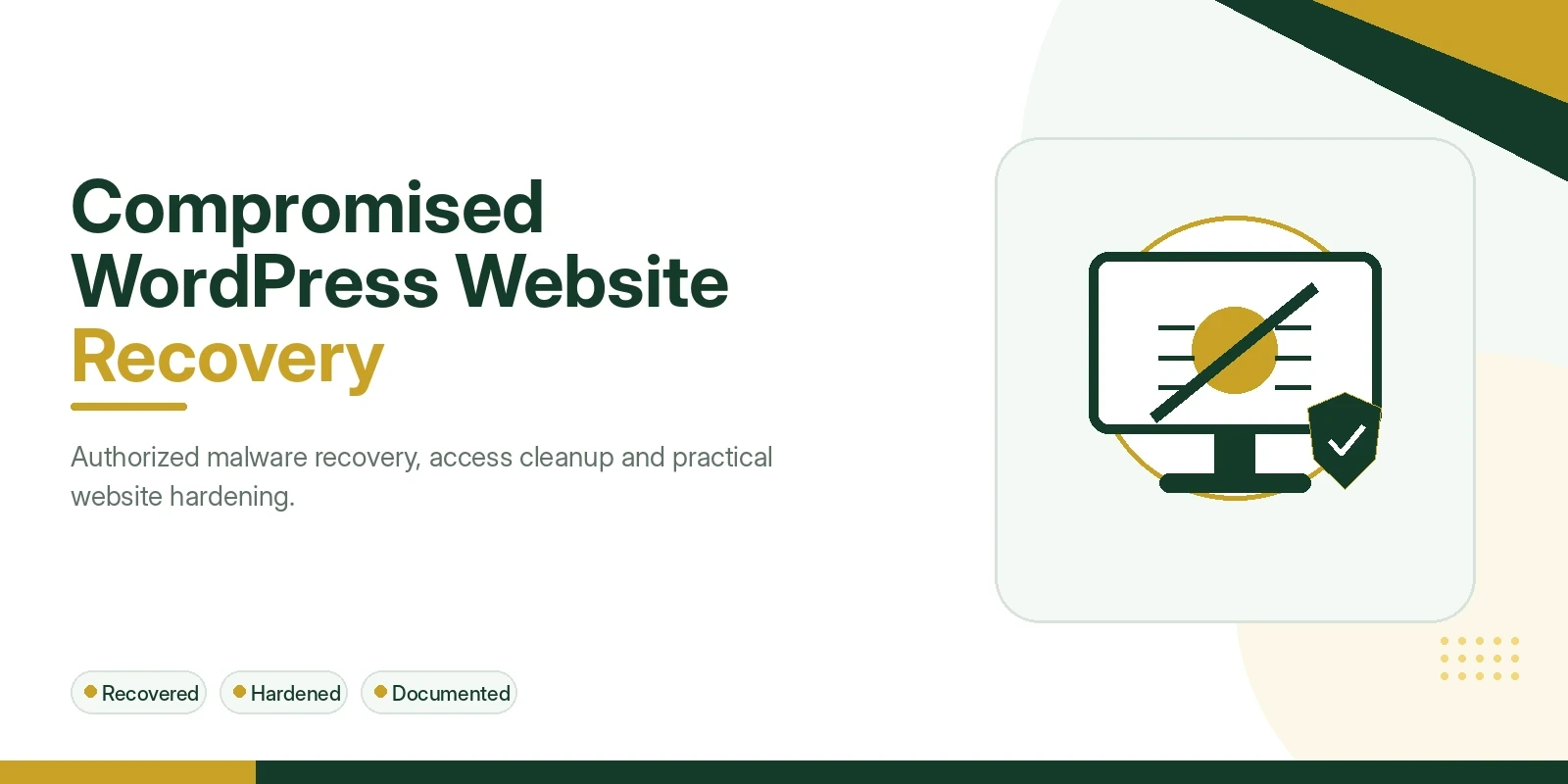 Compromised WordPress Website Recovery